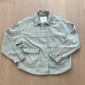 Pale Green Utility Jacket